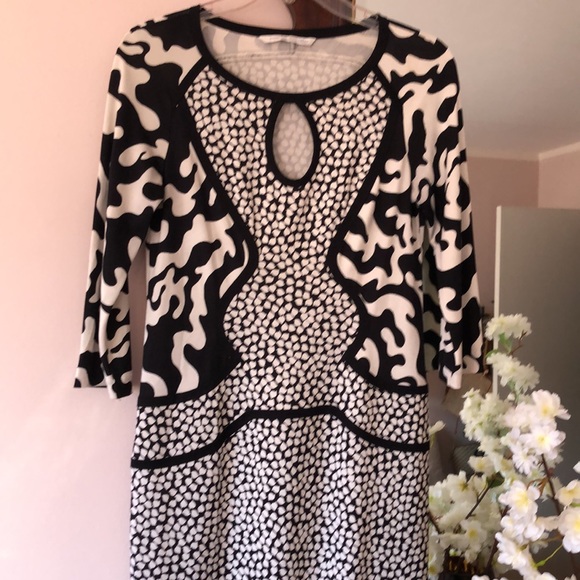 Diane von Furstenberg Dress Black & White - Picture 3 of 9